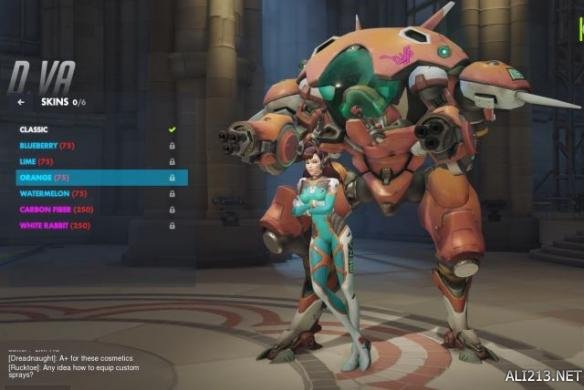 《守望先鋒》D.VA皮膚介紹