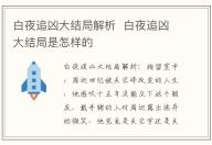 白夜追兇大結局解析 白夜追兇大結局是怎樣的