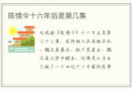 陳情令十六年后是第幾集