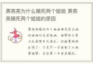 蕭燕燕為什么賜死兩個(gè)姐姐 蕭燕燕賜死兩個(gè)姐姐的原因