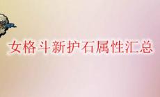 女格斗新護石屬性匯總 DNF女格斗新護石屬性是什么