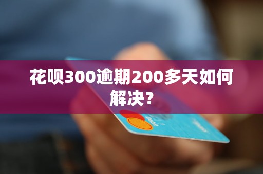 花唄300逾期200多天如何解決？