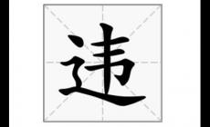 違組詞_違怎么組詞_違的組詞有哪些
