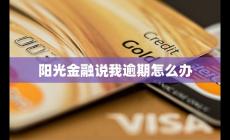 陽光金融說我逾期怎么辦 應對措施和方法