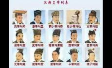 漢朝29位皇帝順序列表（漢朝歷代帝王順序表及在位時間）