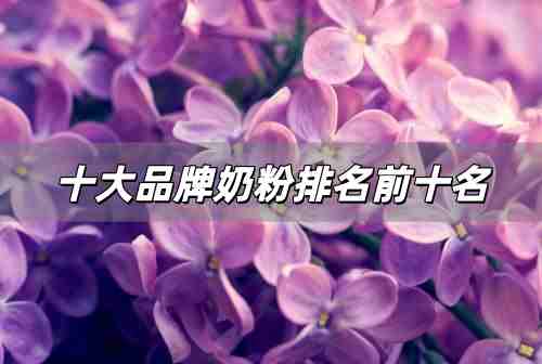 十大品牌奶粉排名前十名 十大公認(rèn)最好的奶粉嬰幼兒品牌