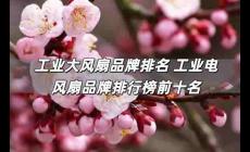 工業(yè)大風(fēng)扇品牌排名 工業(yè)電風(fēng)扇品牌排行榜前十名